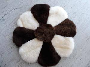 Schapenvachten  - Ronde tapijten - brown-round-carpets-sheepskin